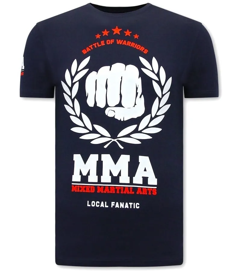 MMA FIGHTER CAMISETAS HOMBRE   AZUL